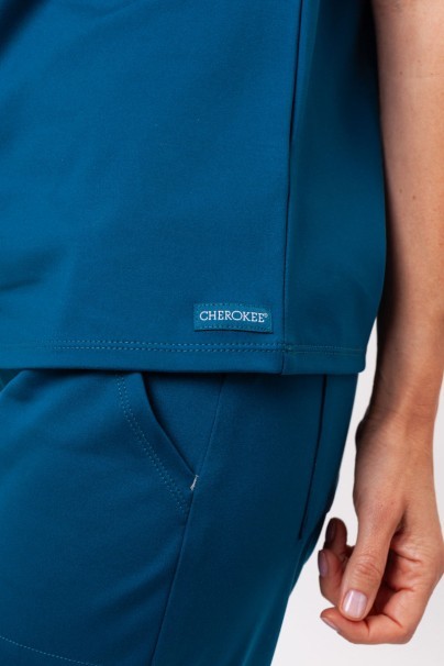 Bluza medyczna damska Cherokee Achieve Crew Neck karaibska-6