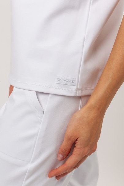 Bluza medyczna damska Cherokee Achieve Crew Neck biała-5