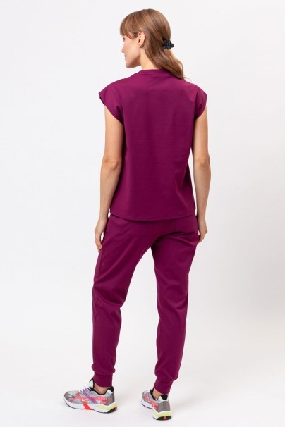 Bluza medyczna damska Cherokee Achieve Crew Neck wiśniowa-7