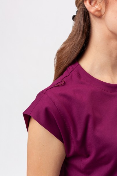 Bluza medyczna damska Cherokee Achieve Crew Neck wiśniowa-4