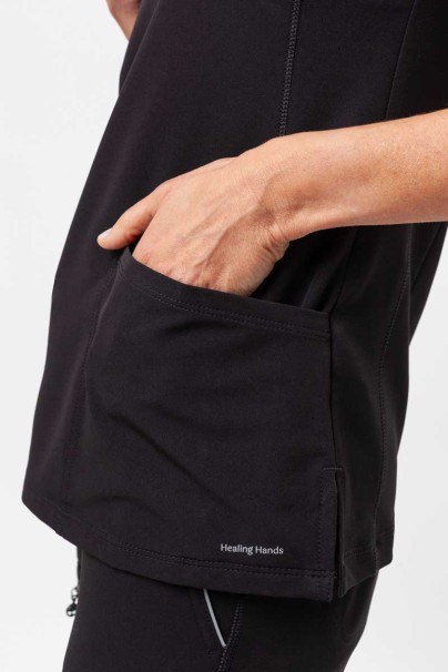 Komplet medyczny damski Healing Hands (bluza Sonia, spodnie Nisha) czarny-7