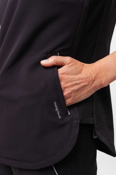 Bluza medyczna damska Healing Hands Skyler czarna-5