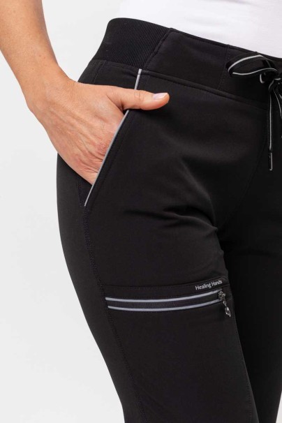 Komplet medyczny damski Healing Hands (bluza Skyler, spodnie Nisha) czarny-11