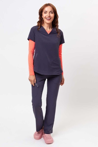 Bluza medyczna damska Healing Hands Skyler szara-10