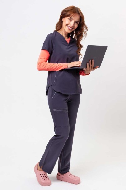 Bluza medyczna damska Healing Hands Skyler szara-2