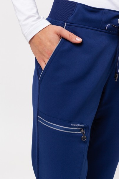 Spodnie medyczne damskie Healing Hands Nisha ciemny granat-3