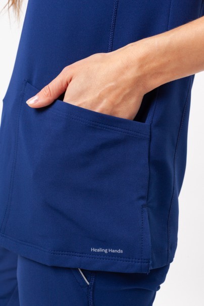 Komplet medyczny damski Healing Hands (bluza Sonia, spodnie Nisha) ciemny granat-8