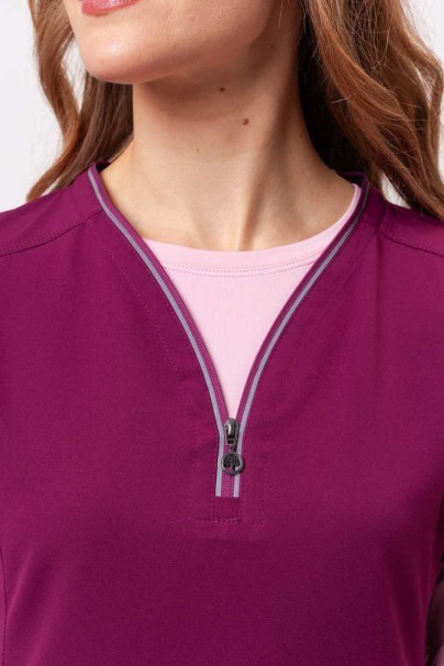 Bluza medyczna damska Healing Hands Sonia wiśniowa-2