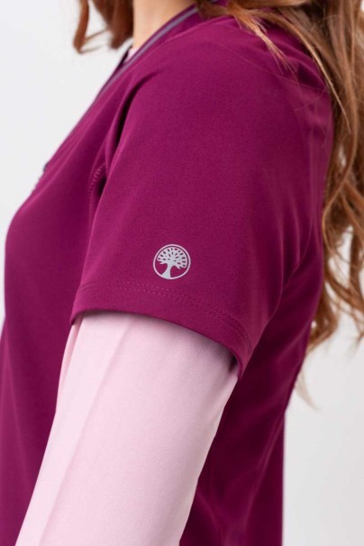 Bluza medyczna damska Healing Hands Sonia wiśniowa-5