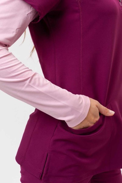 Bluza medyczna damska Healing Hands Sonia wiśniowa-6