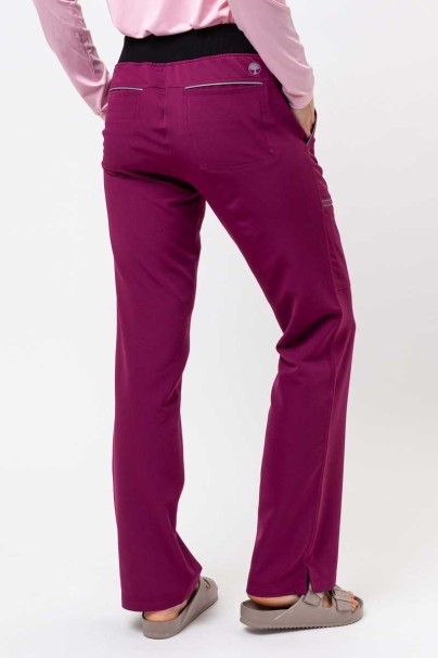 Spodnie medyczne damskie Healing Hands Nisha wiśniowe-3