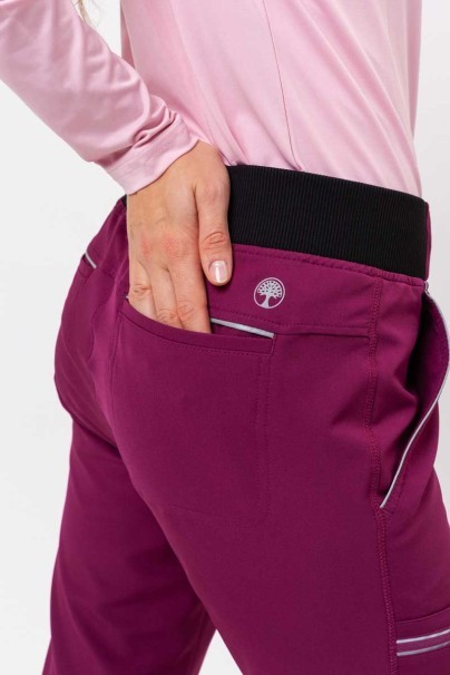 Spodnie medyczne damskie Healing Hands Nisha wiśniowe-5