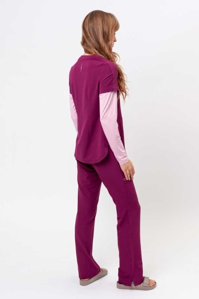 Bluza medyczna damska Healing Hands Skyler wiśniowa-8