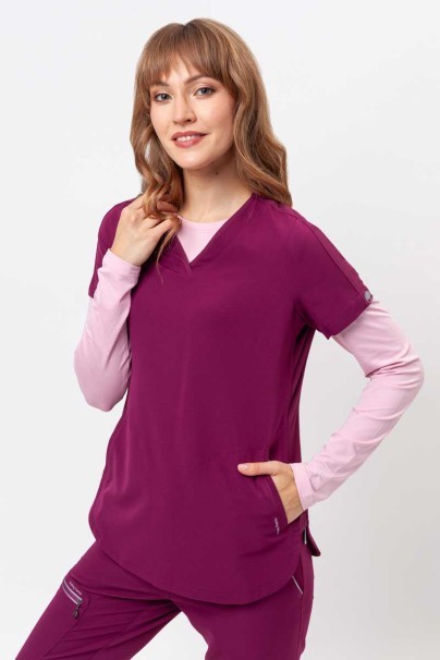 Bluza medyczna damska Healing Hands Skyler wiśniowa-2