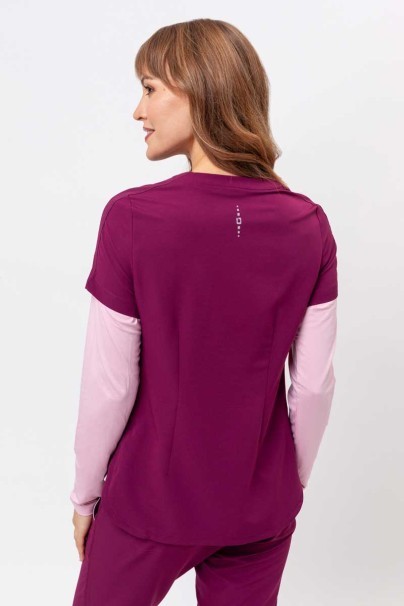 Bluza medyczna damska Healing Hands Skyler wiśniowa-3