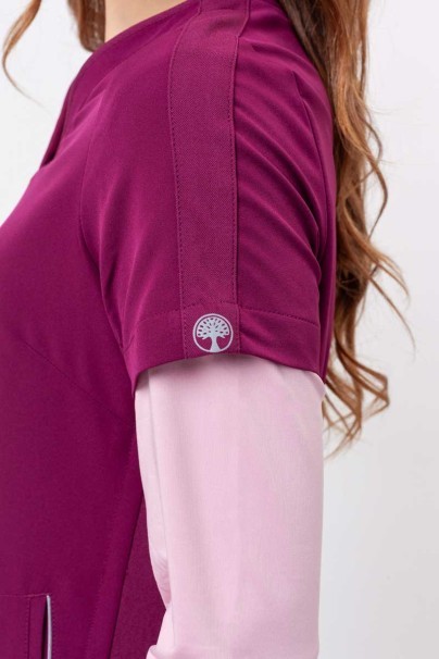 Bluza medyczna damska Healing Hands Skyler wiśniowa-5