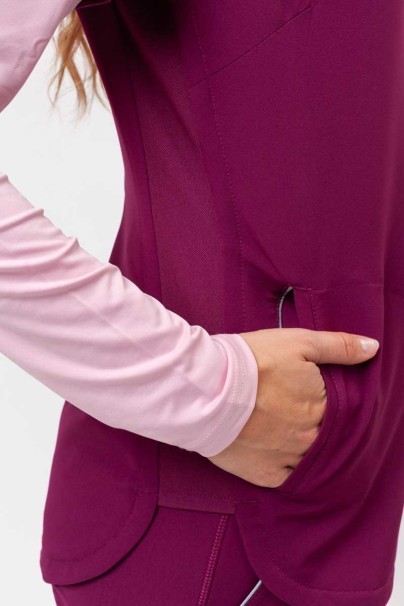 Bluza medyczna damska Healing Hands Skyler wiśniowa-6