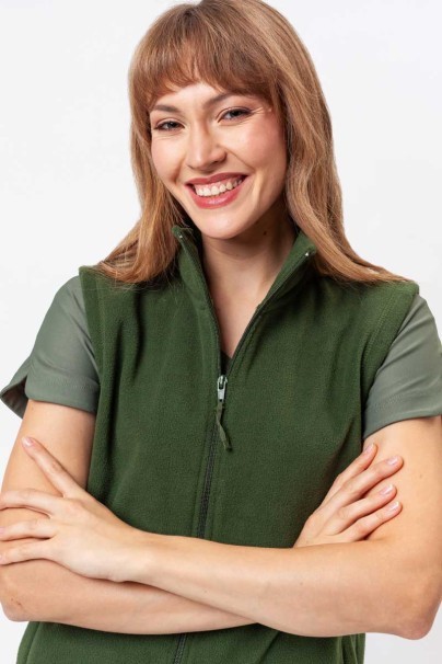 Kamizelka polarowa damska Malfini Next butelkowa zieleń-5