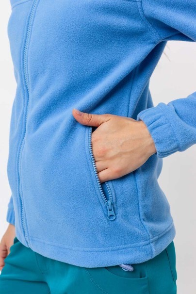 Bluza polarowa damska Malfini Fleece Jacket lazurowa-4