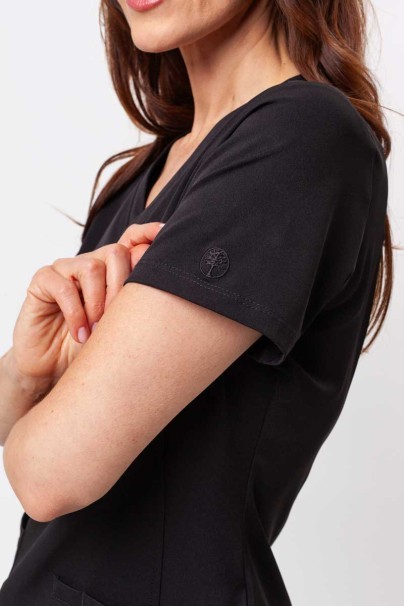 Bluza medyczna damska Healing Hands Monica V-neck czarna-4