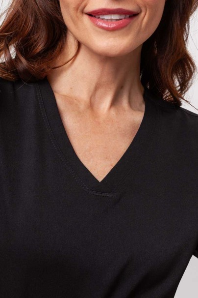 Bluza medyczna damska Healing Hands Monica V-neck czarna-3