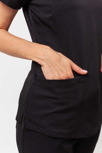 Bluza medyczna damska Healing Hands Monica V-neck czarna-5