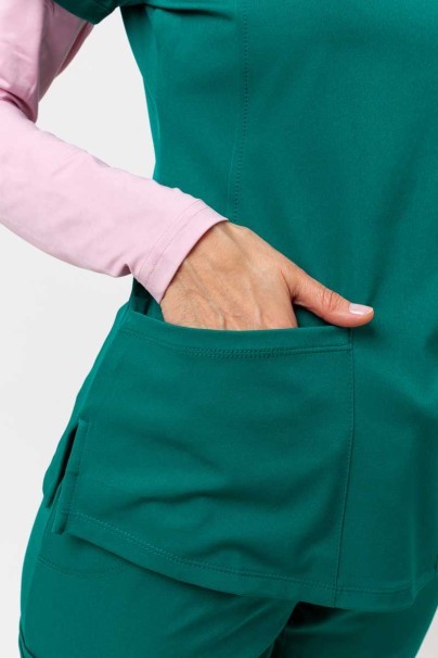 Bluza medyczna damska Healing Hands Monica V-neck zielona-4