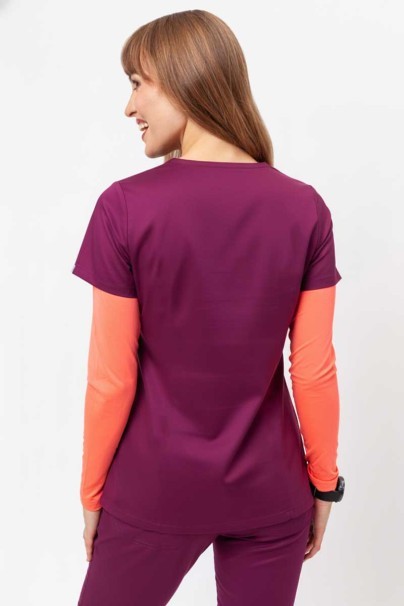 Bluza medyczna damska Uniforms World Alyssa burgundowa-2
