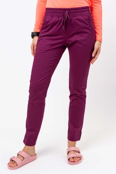 Komplet medyczny damski Uniforms World Alyssa & Zora burgundowy-7