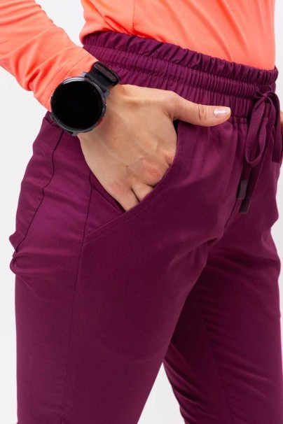 Komplet medyczny damski Uniforms World Alyssa & Zora burgundowy-9