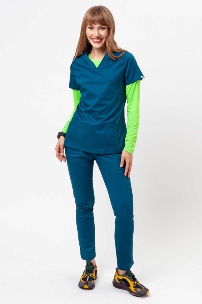 Spodnie medyczne damskie Uniforms World Zora karaibski błękit-7
