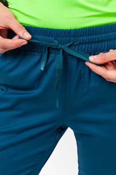 Spodnie medyczne damskie Uniforms World Zora karaibski błękit-5