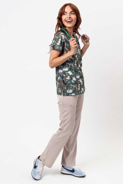 Kolorowa bluza damska Maevn Prints Cuddly Checkup-7