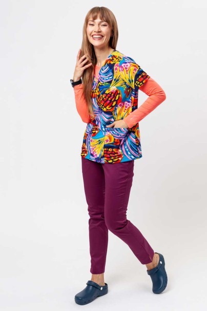 Bluza medyczna damska Cherokee Prints V-neck Winging It-2