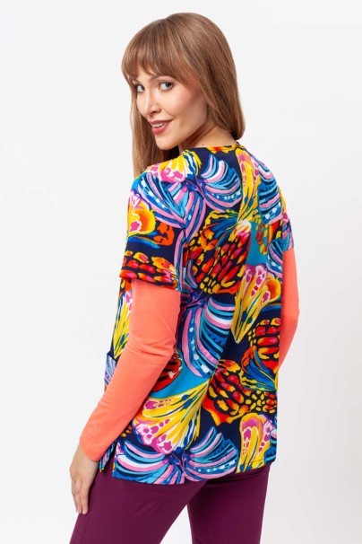 Bluza medyczna damska Cherokee Prints V-neck Winging It-3