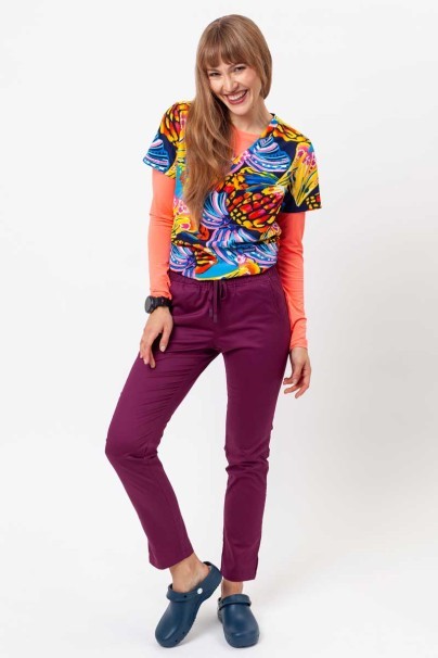 Bluza medyczna damska Cherokee Prints V-neck Winging It-6