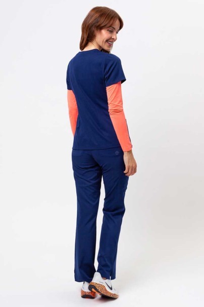 Bluza medyczna damska Healing Hands Monica V-neck ciemny granat-6