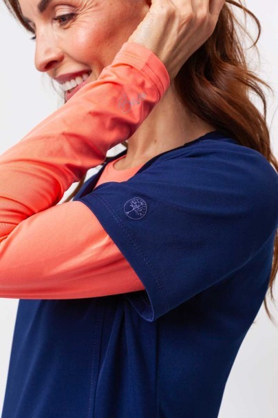 Bluza medyczna damska Healing Hands Monica V-neck ciemny granat-4