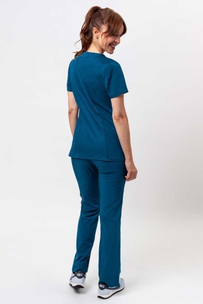 Bluza medyczna damska Cherokee Infinity Round Neck karaibski błękit-8