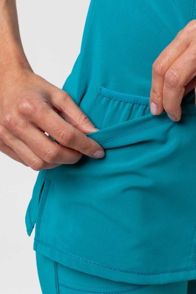 Bluza medyczna damska Cherokee Infinity Round Neck morski błękit-7