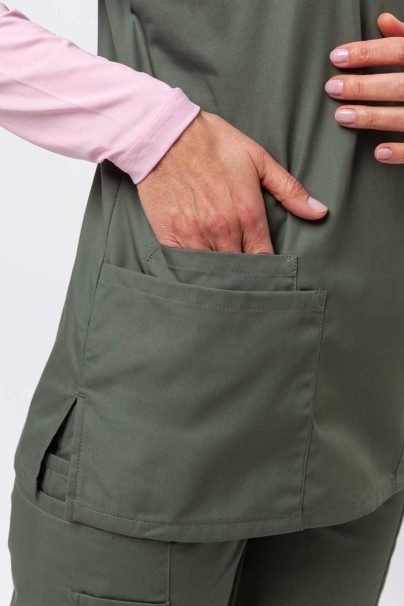 Bluza medyczna damska Cherokee Originals V-neck Top oliwkowa-4