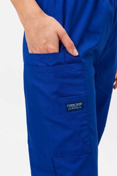 Komplet medyczny damski Cherokee Originals (bluza V-neck, spodnie N.Rise) granatowy-10