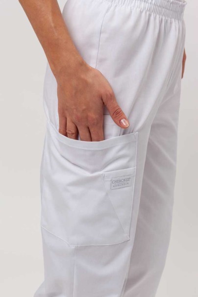 Komplet medyczny damski Cherokee Originals (bluza V-neck, spodnie N.Rise) biały-9