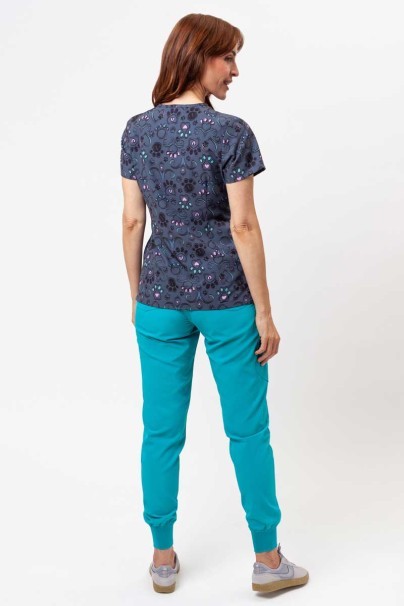 Kolorowa bluza damska Maevn Prints Regal Paws-6