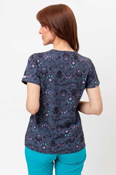 Kolorowa bluza damska Maevn Prints Regal Paws-2