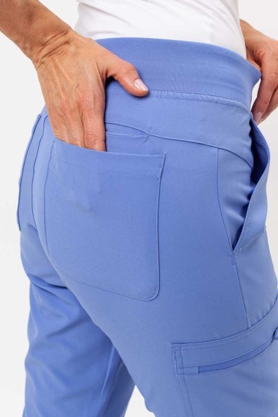 Spodnie medyczne damskie Maevn Momentum Flare Leg klasyczny błękit-3