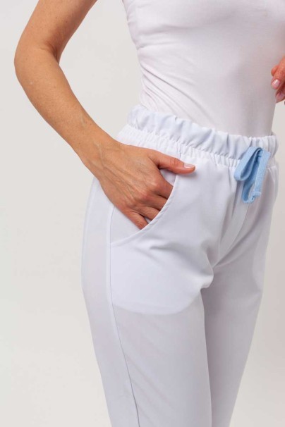 Spodnie medyczne damskie Sunrise Uniforms Premium Pride białe-3