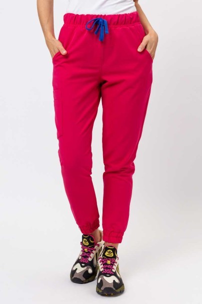 Komplet medyczny Sunrise Uniforms Premium (bluza Aura, spodnie Vibe) malinowy-7