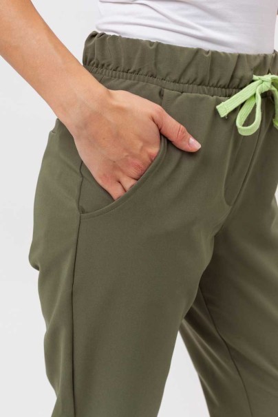 Komplet medyczny Sunrise Uniforms Premium (bluza Aura, spodnie Pride) oliwkowy-8