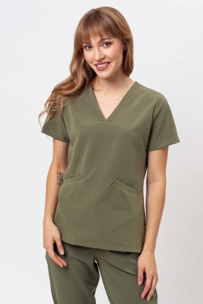 Komplet medyczny Sunrise Uniforms Premium (bluza Aura, spodnie Vibe) oliwkowy-2